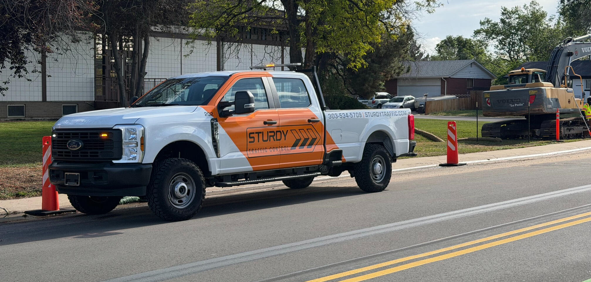 Sturdy Traffic Control Truck